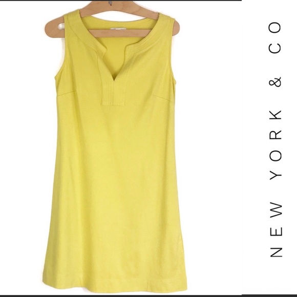 New York & Company Dresses & Skirts - New York & Company Yellow Sheath Dress medium